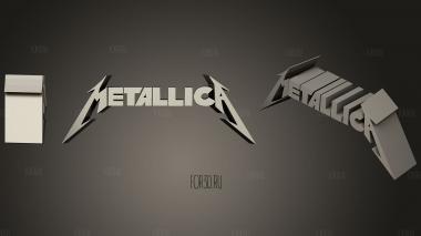 Metallica logo stl model for CNC
